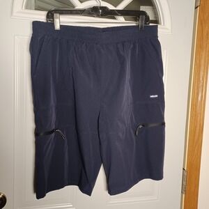 Men's lightweight quick-dry hiking or tactical cargo shorts zippered pockets XXL